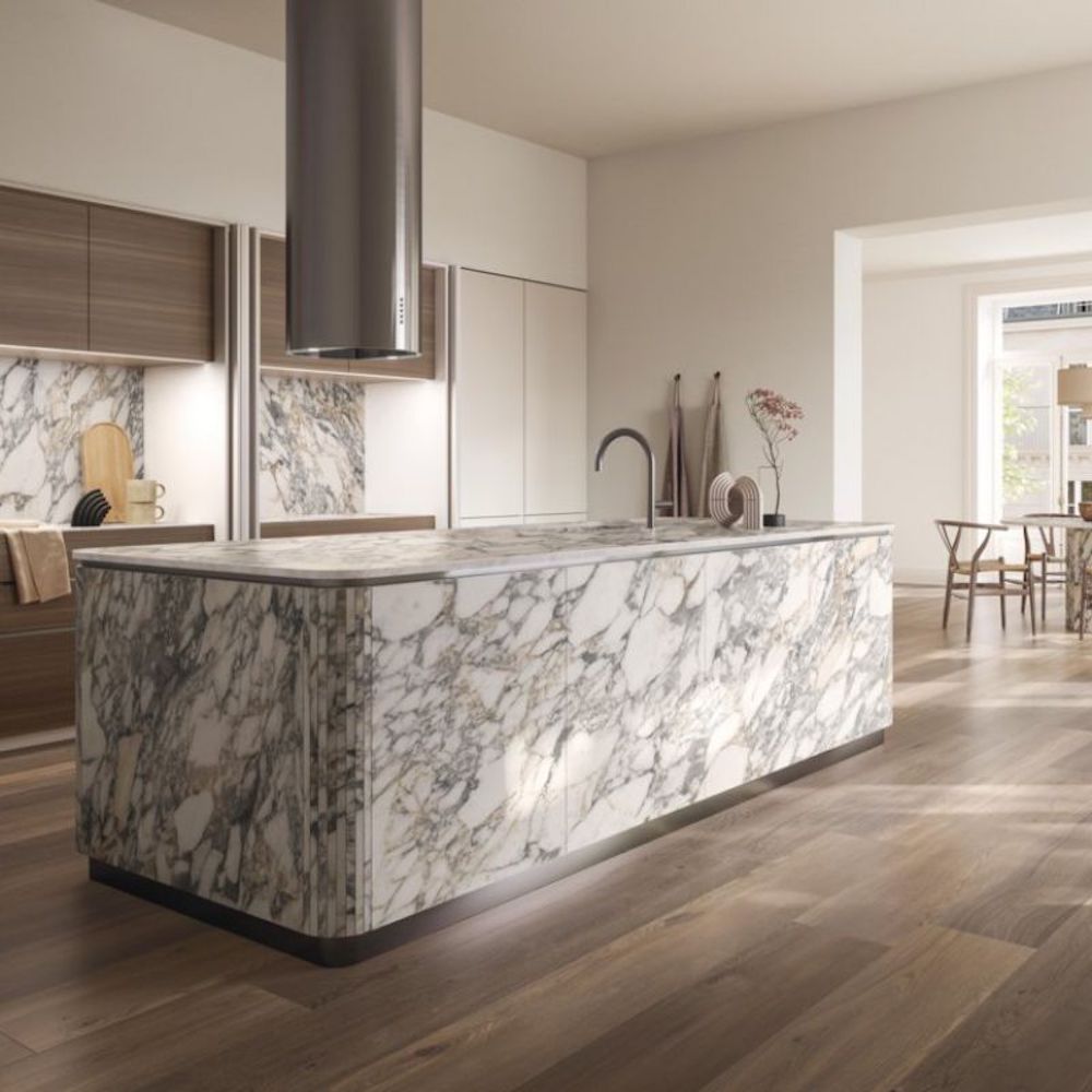 Gạch 20x120 trong không gian nhà bếp từ Divo Ceramica