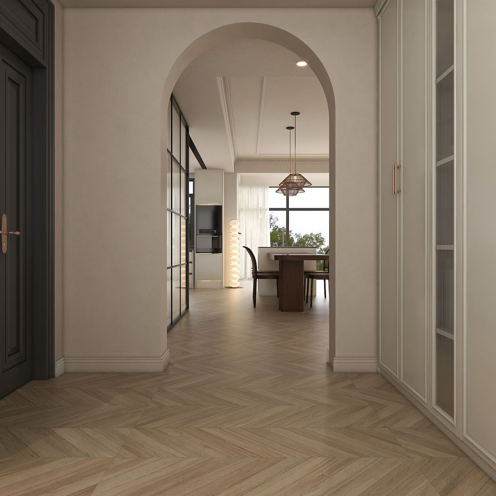 Gạch vân gỗ 60x120 tạo cảm giác ấm áp cho không gian từ Divo Ceramica